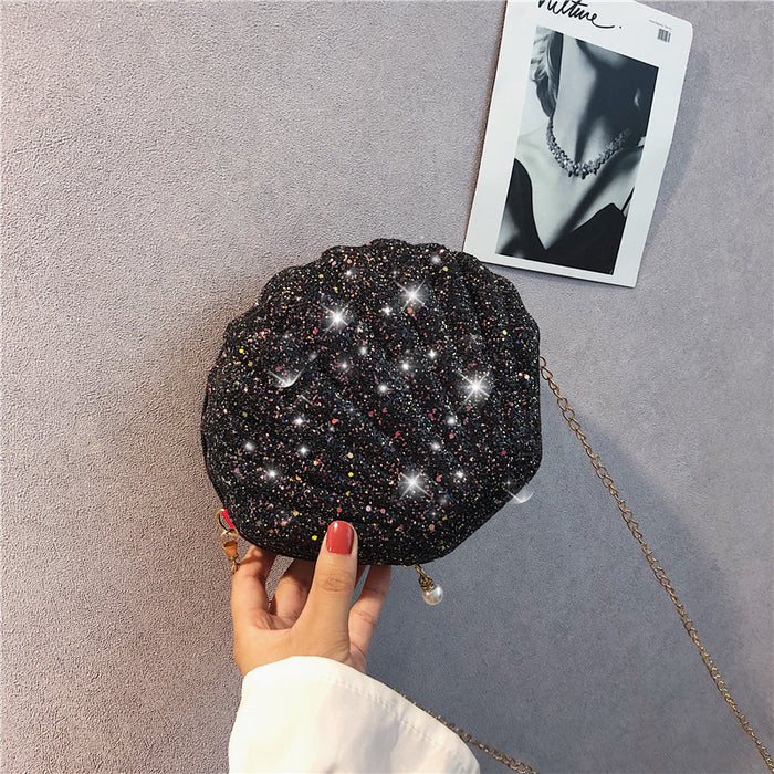 Jewelry WholesaleWholesale Shoulder Bag Cute Sequin Mini Shell Bag JDC-SD-Yimien003 Shoulder Bags 壹米恩 %variant_option1% %variant_option2% %variant_option3%  Factory Price JoyasDeChina Joyas De China