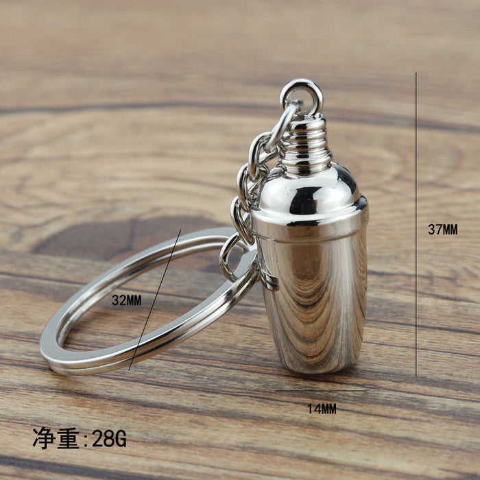 Wholesale Coffee Cup Moka Pot Coffee Appliance Zinc Alloy Keychain MOQ≥2 JDC-KC-XunXin006