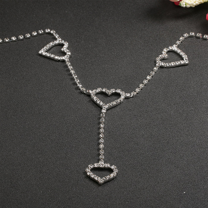 Wholesale Rhinestone Heart Waist Chain JDC-WC-MYL001