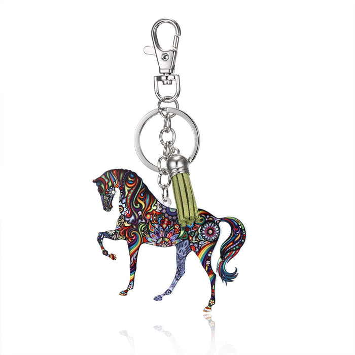 Wholesale Keychains Acrylic Cute Pony MOQ≥2 JDC-KC-YinH001