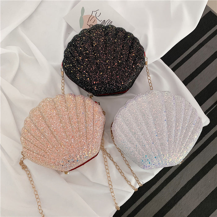 Wholesale Shoulder Bag Cute Sequin Mini Shell Bag JDC-SD-Yimien003