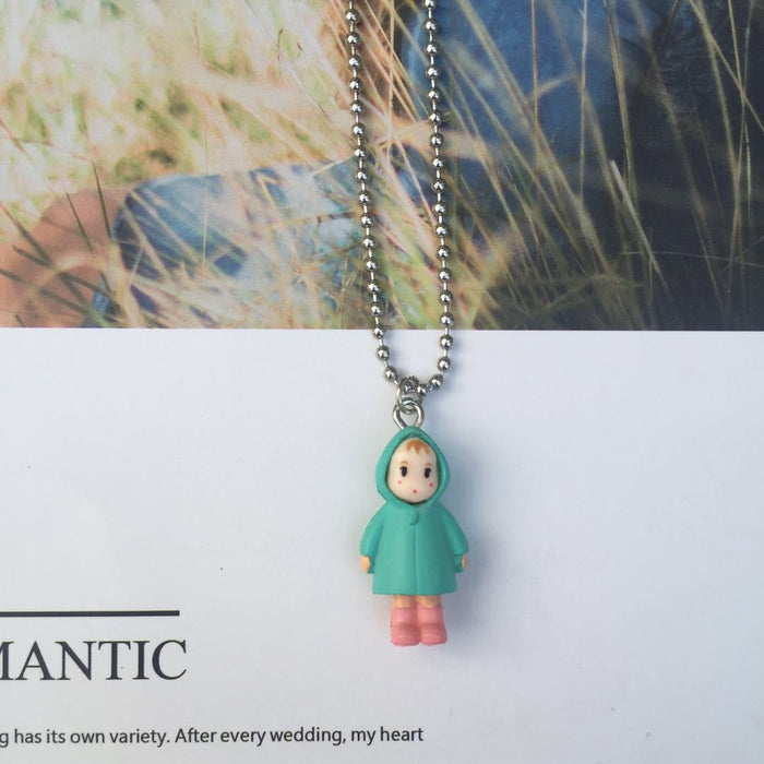 Wholesale Necklace Childlike Cute Totoro Japanese Anime (M) MOQ≥3 JDC-NE-HuaG007