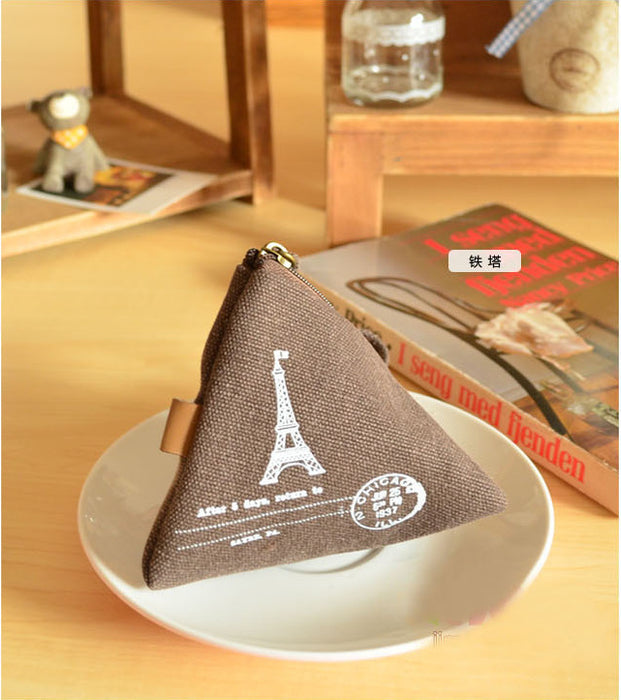 Wholesale cute creative canvas retro dumpling coin purse JDC-WT-MiX001