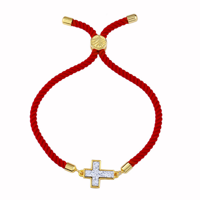 Wholesale cross jewelry pull red rope foreign trade new jewelry JDC-BT-AS130