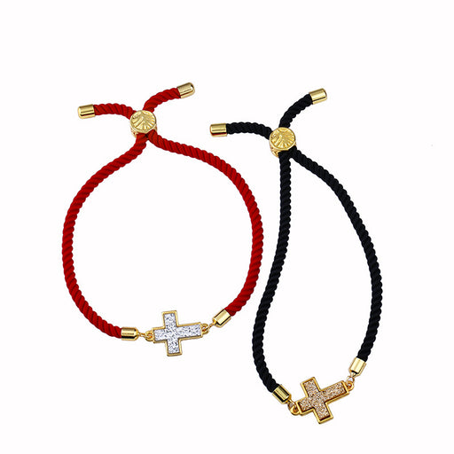 Jewelry WholesaleWholesale cross jewelry pull red rope foreign trade new jewelry JDC-BT-AS130 Bracelet 翱昇 %variant_option1% %variant_option2% %variant_option3%  Factory Price JoyasDeChina Joyas De China