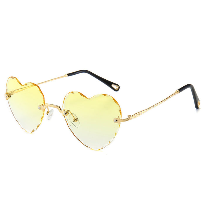 Jewelry WholesaleWholesale Personality Metal Cut Edge Gradient Love Glasses Sunglasses JDC-SG-HongR008 Sunglasses 鸿瑞 %variant_option1% %variant_option2% %variant_option3%  Factory Price JoyasDeChina Joyas De China