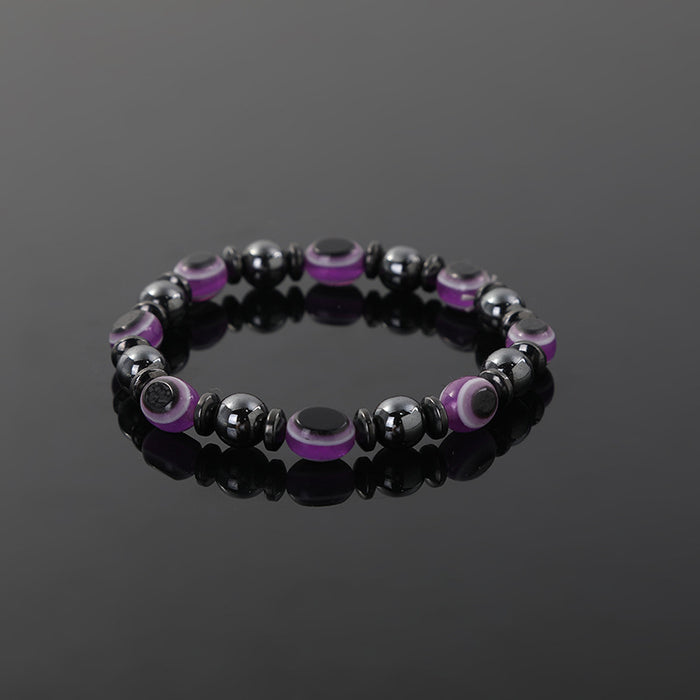 Wholesale Acrylic Eye Beads Black Gallbladder Magnet Bracelet JDC-BT-JiuL011