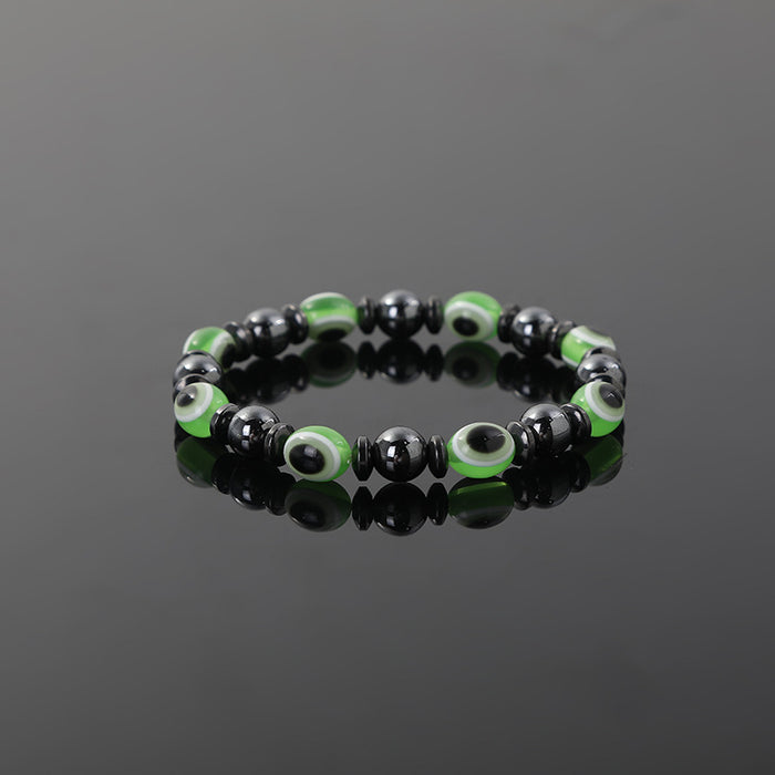 Wholesale Acrylic Eye Beads Black Gallbladder Magnet Bracelet JDC-BT-JiuL011