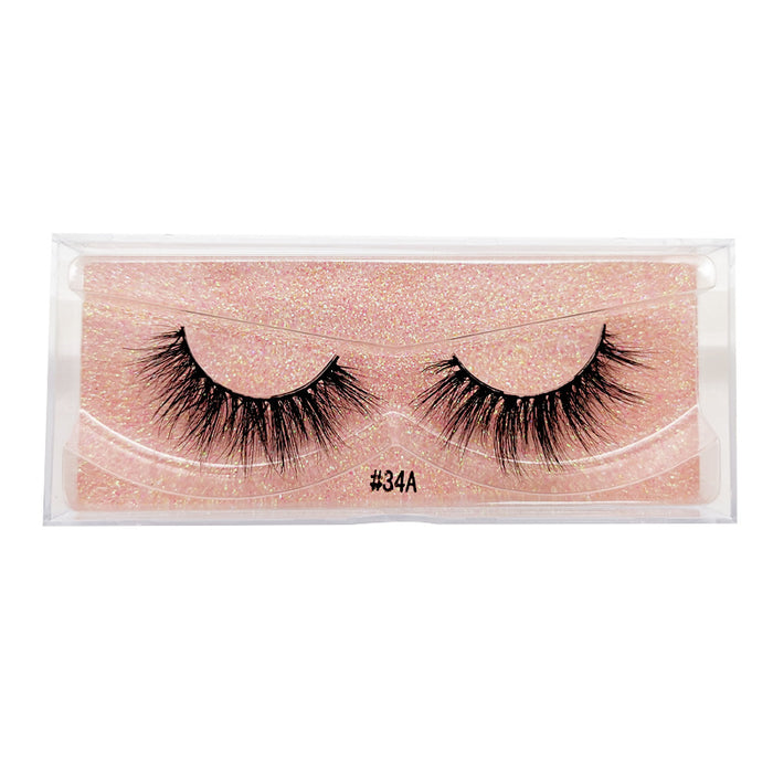 Wholesale Mink Hair 1 Pair Explosive Hair False Eyelashes 3D Messy Natural Simulation JDC-EY-LanJL011