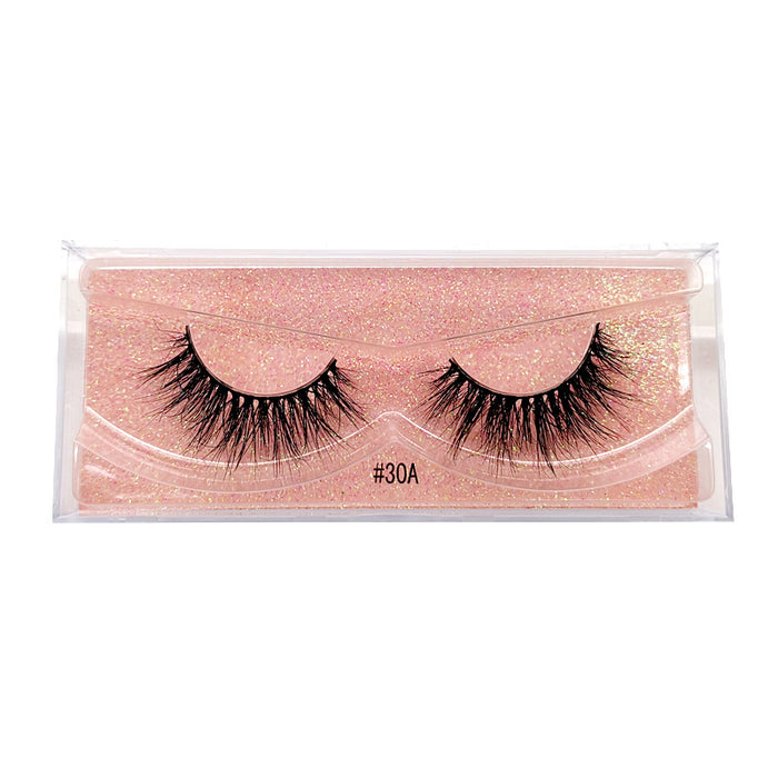 Wholesale Mink Hair 1 Pair Explosive Hair False Eyelashes 3D Messy Natural Simulation JDC-EY-LanJL011