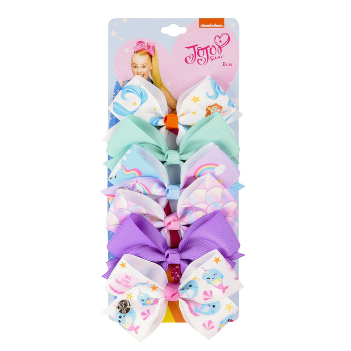 Jewelry WholesaleWholesale rainbow color children's bow hairpin set JDC-HC-Xiane008 Hair Clips 仙儿 %variant_option1% %variant_option2% %variant_option3%  Factory Price JoyasDeChina Joyas De China