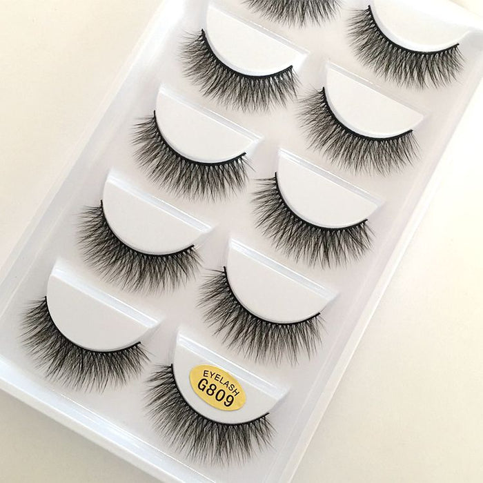 Jewelry WholesaleWholesale five pairs 3DG800 imitation mink eyelashes JDC-EY-YEZ001 Eyelashes 雅尔姿 %variant_option1% %variant_option2% %variant_option3%  Factory Price JoyasDeChina Joyas De China