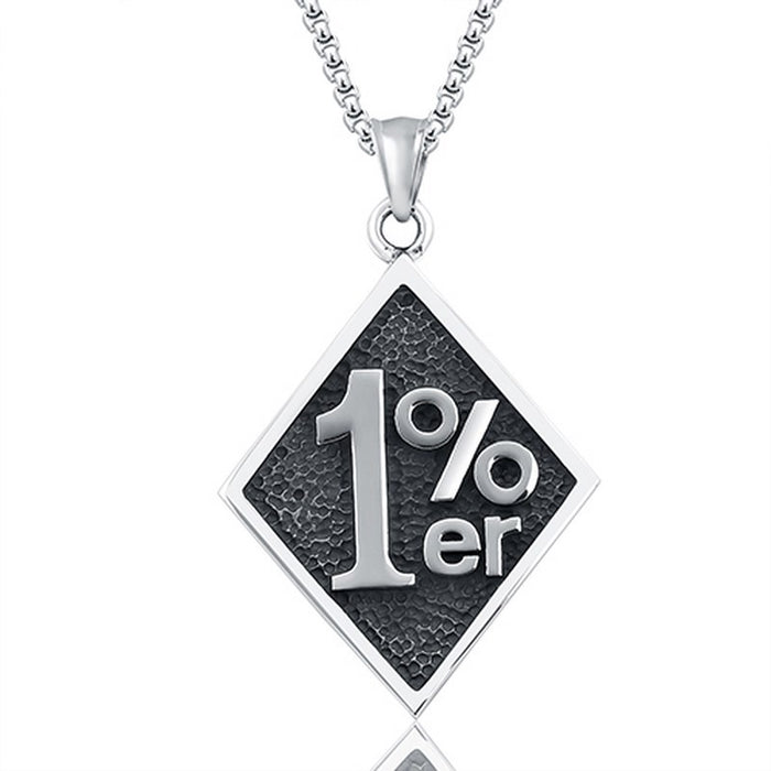 Wholesale Square Tag Titanium Steel Pendant Necklace JDC-CS-xiaonuo002