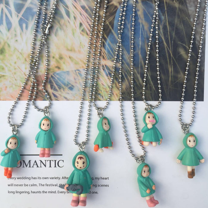 Wholesale Necklace Childlike Cute Totoro Japanese Anime (M) MOQ≥3 JDC-NE-HuaG007