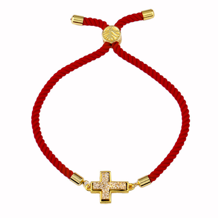 Wholesale cross jewelry pull red rope foreign trade new jewelry JDC-BT-AS130