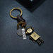 Jewelry WholesaleWholesale Hand Woven Alloy Robot Vintage Leather Keychain JDC-KC-ChiYu003 Keychains 驰誉 %variant_option1% %variant_option2% %variant_option3%  Factory Price JoyasDeChina Joyas De China