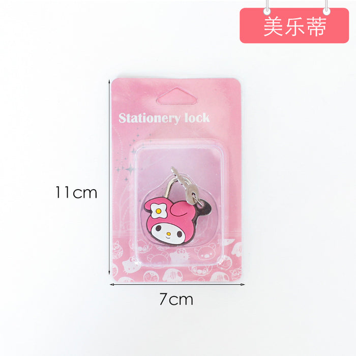 Wholesale Cartoon Silicone Metal Mini Lock (M) JDC-KC-SPai002