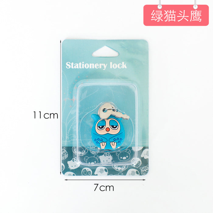 Wholesale Cartoon Silicone Metal Mini Lock (M) JDC-KC-SPai002