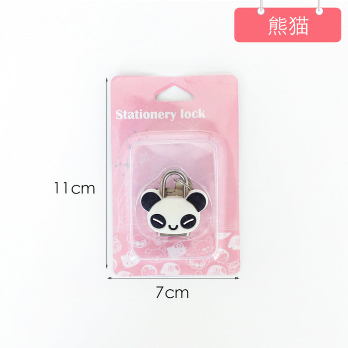 Wholesale Cartoon Silicone Metal Mini Lock (M) JDC-KC-SPai002