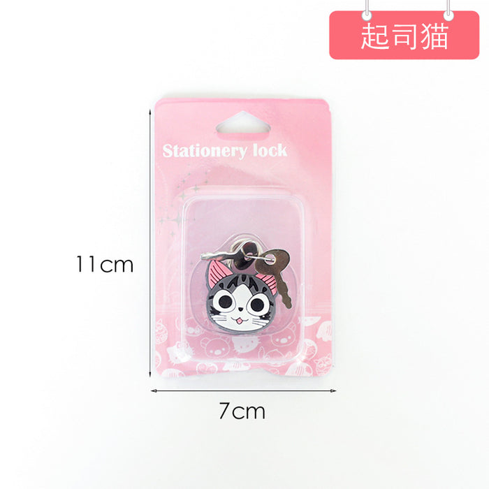 Wholesale Cartoon Silicone Metal Mini Lock (M) JDC-KC-SPai002