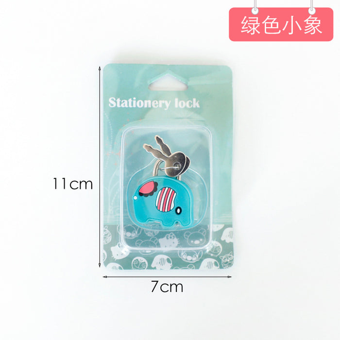 Wholesale Cartoon Silicone Metal Mini Lock (M) JDC-KC-SPai002