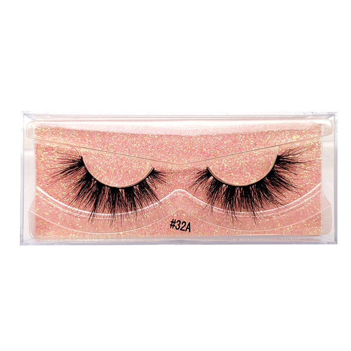 Wholesale Mink Hair 1 Pair Explosive Hair False Eyelashes 3D Messy Natural Simulation JDC-EY-LanJL011