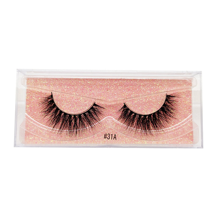 Wholesale Mink Hair 1 Pair Explosive Hair False Eyelashes 3D Messy Natural Simulation JDC-EY-LanJL011