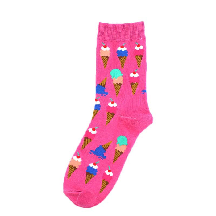 Wholesale Sock Cotton Medium Tube Cartoon Animals JDC-SK-XiF004