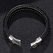 Jewelry WholesaleWholesale Stainless Steel Braided Leather Cord Bracelet JDC-BT-RShen017 Bracelet 日盛 %variant_option1% %variant_option2% %variant_option3%  Factory Price JoyasDeChina Joyas De China