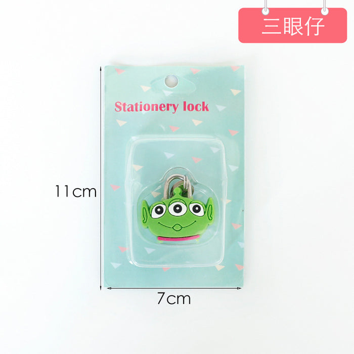 Wholesale Cartoon Silicone Metal Mini Lock (M) JDC-KC-SPai002