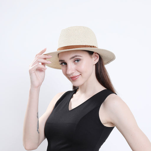 Jewelry WholesaleWholesale straw hat topper women outdoor beach sunscreen sunshade JDC-FH-MShen004 Fashionhat 莫绅 %variant_option1% %variant_option2% %variant_option3%  Factory Price JoyasDeChina Joyas De China