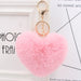 Jewelry WholesaleWholesale Imitation Rex Rabbit Fur Heart Shaped Hair Ball Keychain JDC-KC-Zuge025 Keychains 祖格 %variant_option1% %variant_option2% %variant_option3%  Factory Price JoyasDeChina Joyas De China