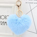 Jewelry WholesaleWholesale Imitation Rex Rabbit Fur Heart Shaped Hair Ball Keychain JDC-KC-Zuge025 Keychains 祖格 %variant_option1% %variant_option2% %variant_option3%  Factory Price JoyasDeChina Joyas De China