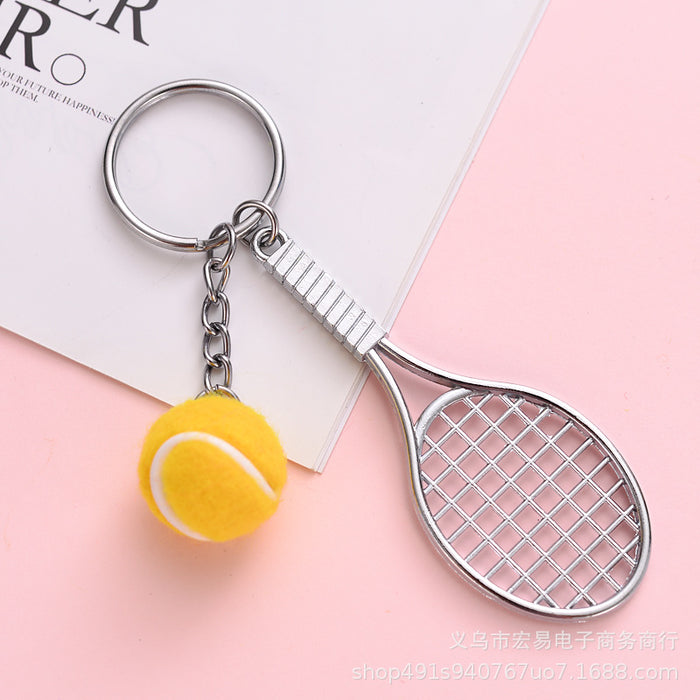 Wholesale Mini Table Tennis Racket Baseball Tennis Tennis Racket Keychain MOQ≥10 JDC-KC-HongYi001