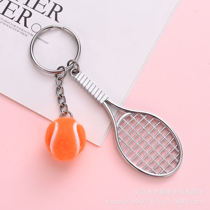 Wholesale Mini Table Tennis Racket Baseball Tennis Tennis Racket Keychain MOQ≥10 JDC-KC-HongYi001