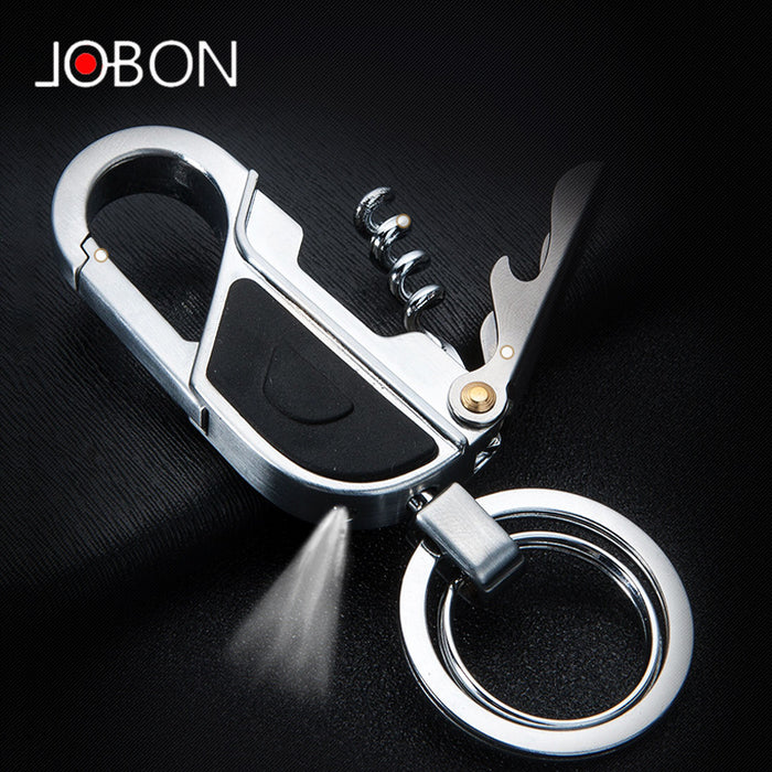 Wholesale multifunctional keychain simple wine bottle opener JDC-KC-ZhongB006