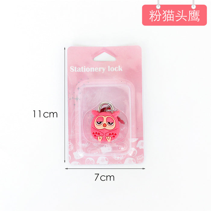 Wholesale Cartoon Silicone Metal Mini Lock (M) JDC-KC-SPai002