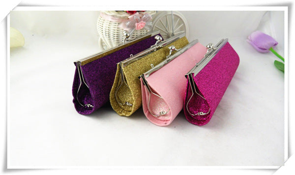 Wholesale Wallet Glitter Material Coin Purse Clutch MOQ≥3 JDC-WT-liangd001