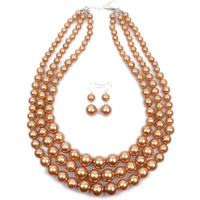 Jewelry WholesaleWholesale String Pearl Clavicle Multilayer Necklace JDC-NE-TC271 necklaces 腾层 %variant_option1% %variant_option2% %variant_option3%  Factory Price JoyasDeChina Joyas De China