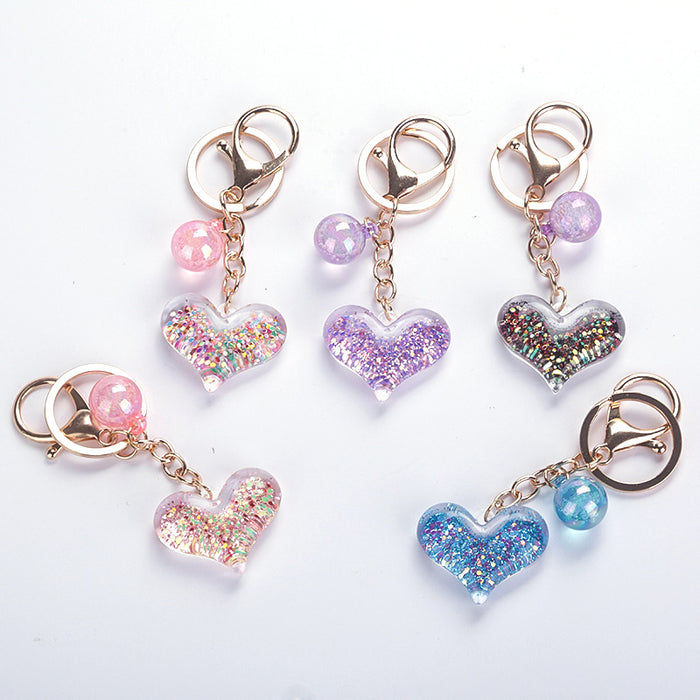 Jewelry WholesaleWholesale Acrylic Transparent Heart Shape Keychain JDC-KC-WuoD006 Keychains 沃铎 %variant_option1% %variant_option2% %variant_option3%  Factory Price JoyasDeChina Joyas De China