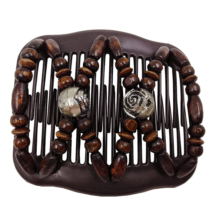 Wholesale Variety Hair Comb Wooden Bead Hair Clip JDC-HC-Chund003