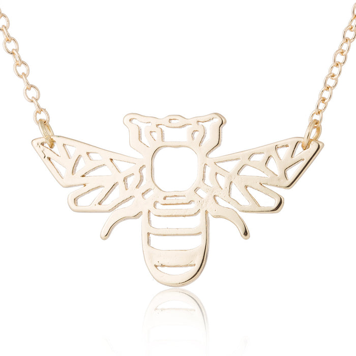 Wholesale Necklaces Stainless Steel Hollow Bee JDC-NE-SS027