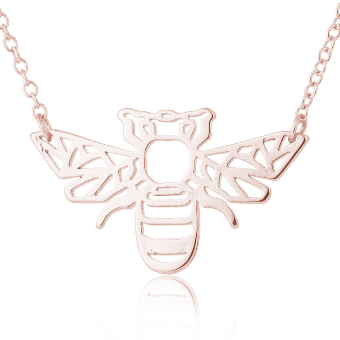 Wholesale Necklaces Stainless Steel Hollow Bee JDC-NE-SS027