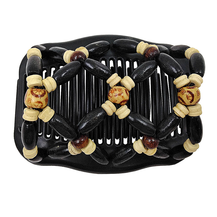 Wholesale Variety Hair Comb Wooden Bead Hair Clip JDC-HC-Chund003