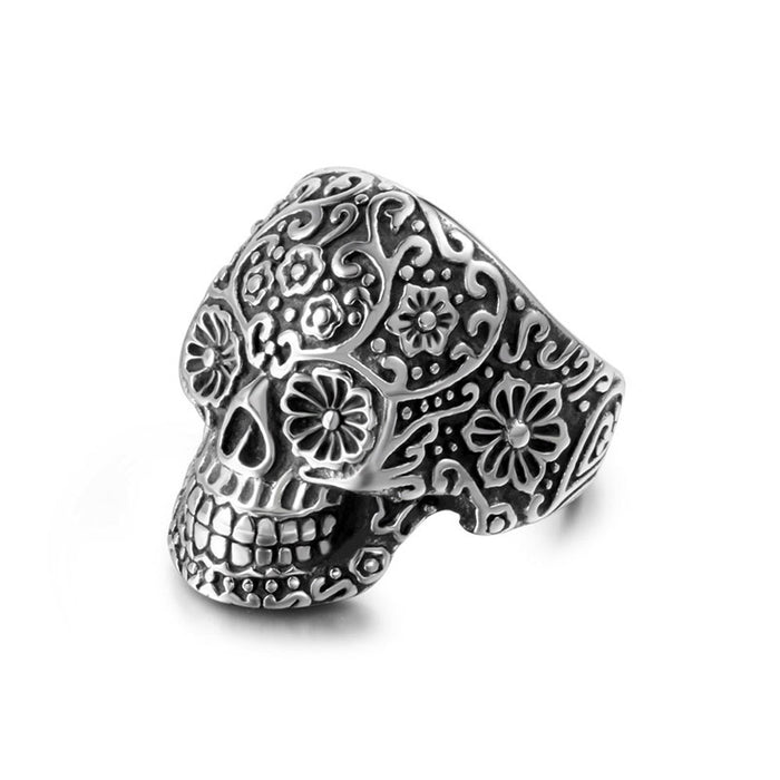 Wholesale Vampire Skull Titanium Steel Ring JDC-RS-Shenj001