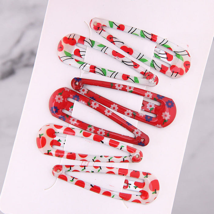 Wholesale Kids Candy Color Alloy Enamel Hair Clip (M) JDC-HC-WY001