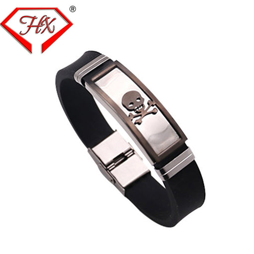 Jewelry WholesaleWholesale stainless steel silicone bracelet JDC-BT-HongX007 Bracelet 宏祥 %variant_option1% %variant_option2% %variant_option3%  Factory Price JoyasDeChina Joyas De China