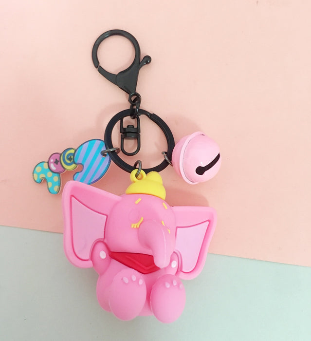 Wholesale Cartoon Elephant PVC Keychain (M) MOQ≥5 JDC-KC-SGDD001