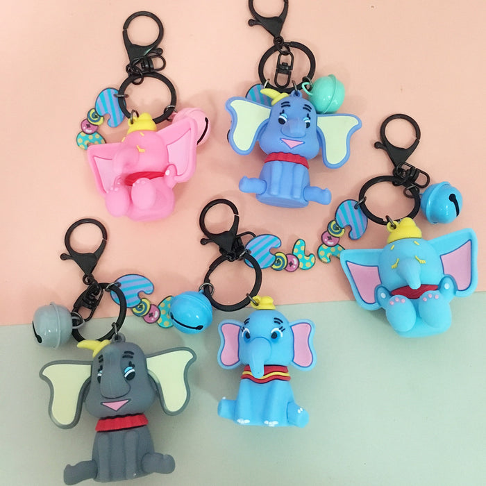 Wholesale Cartoon Elephant PVC Keychain (M) MOQ≥5 JDC-KC-SGDD001