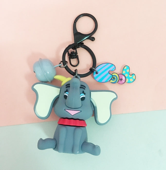 Wholesale Cartoon Elephant PVC Keychain (M) MOQ≥5 JDC-KC-SGDD001